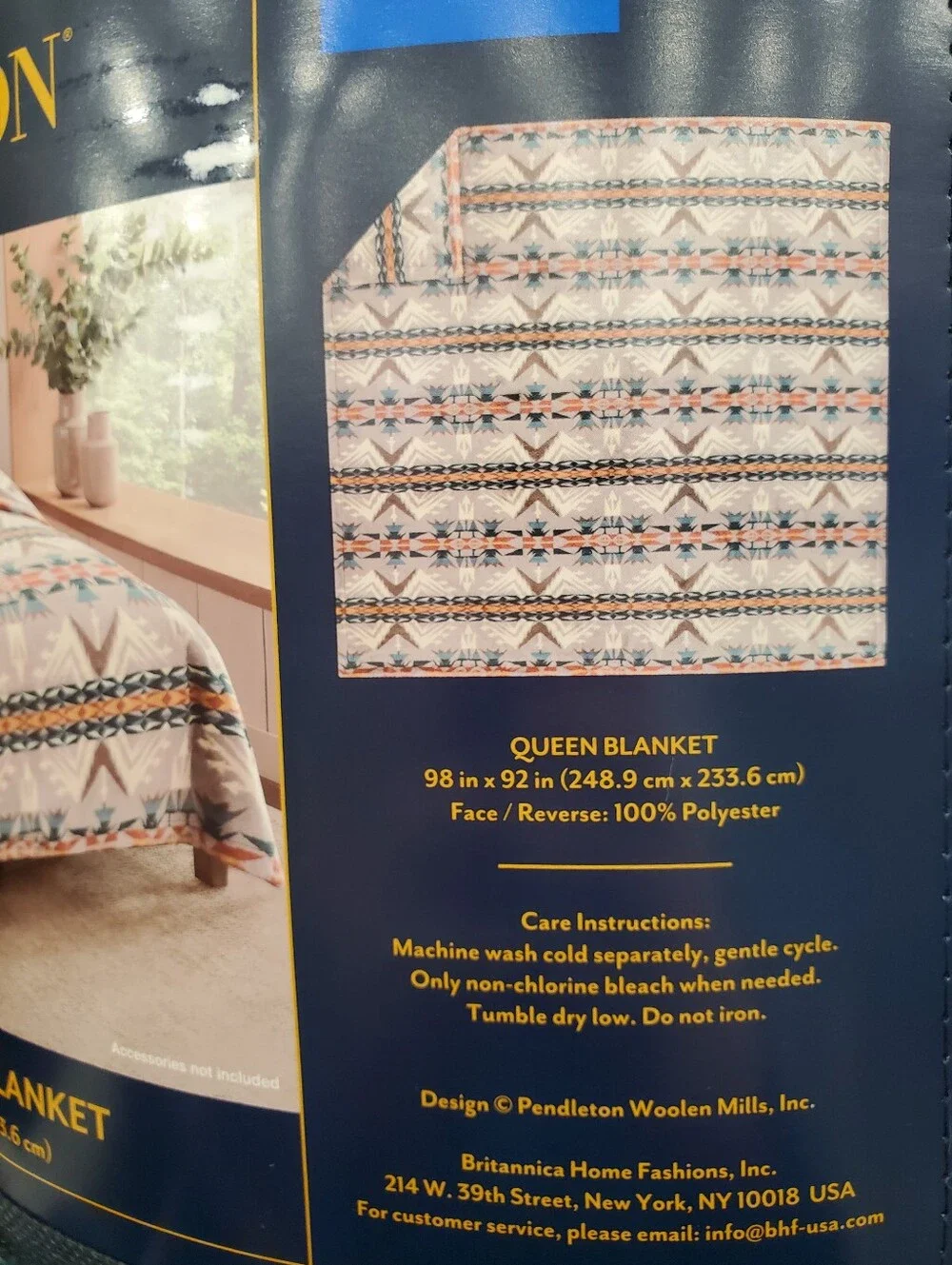 Pendleton Faux Fur Luxe Queen Blanket Echo Peaks